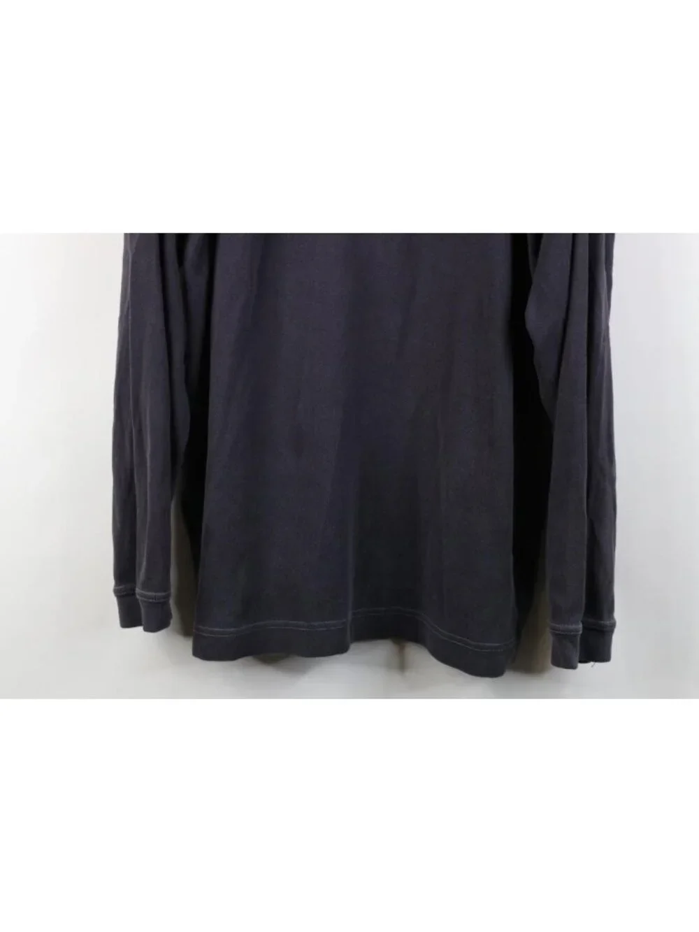 Vtg 90s Streetwear Mens L Distressed Baggy Thermal Ribbed Knit Henley T-Shirt